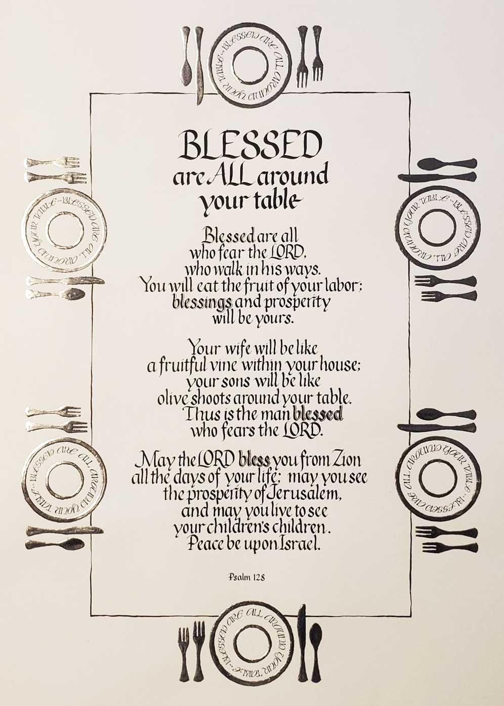 Psalm 128 canvas
